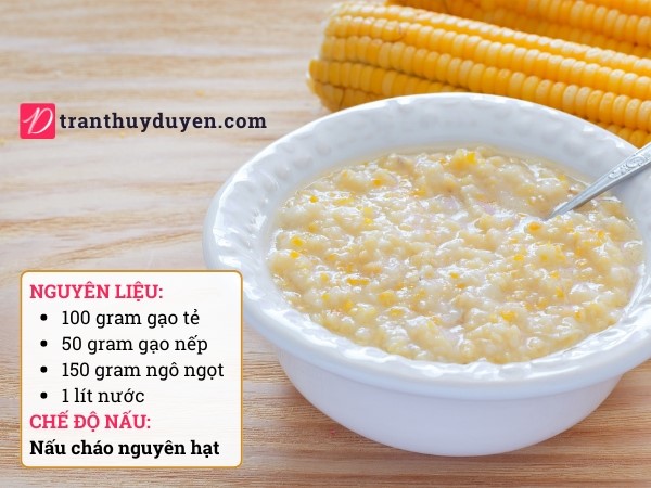 cách làm cháo ngô bằng máy xay nấu đa năng