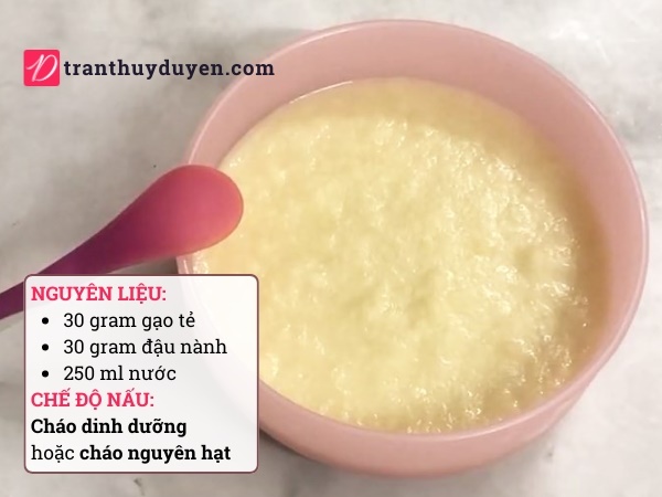 Công thức cháo đậu nành