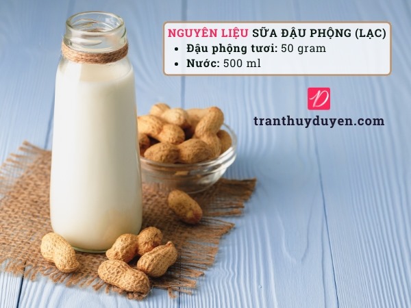 Sữa đậu phộng béo ngậy cho các bé