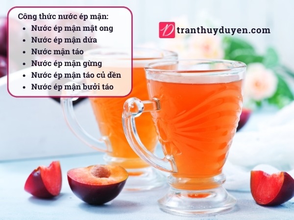 Cách mix nước ép mận lạ miệng