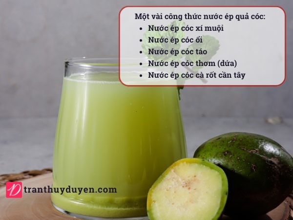Công thức nước ép quả cóc (ambarella)