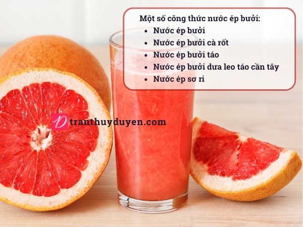 Nước ép quả bưởi ngon dễ uống