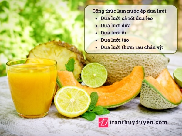 Nước ép dưa lưới mix ngọt mát