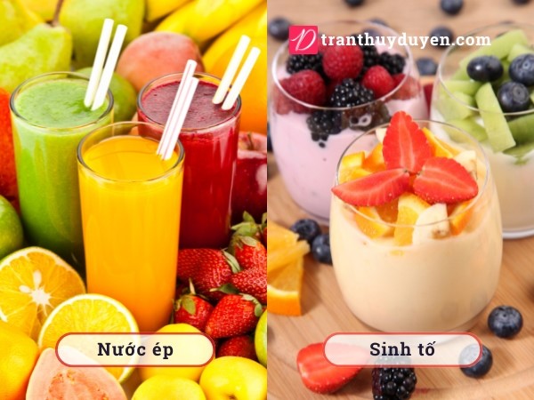 Nước ép và sinh tố