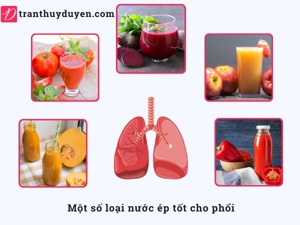 Một số loại nước ép tốt cho lá phổi