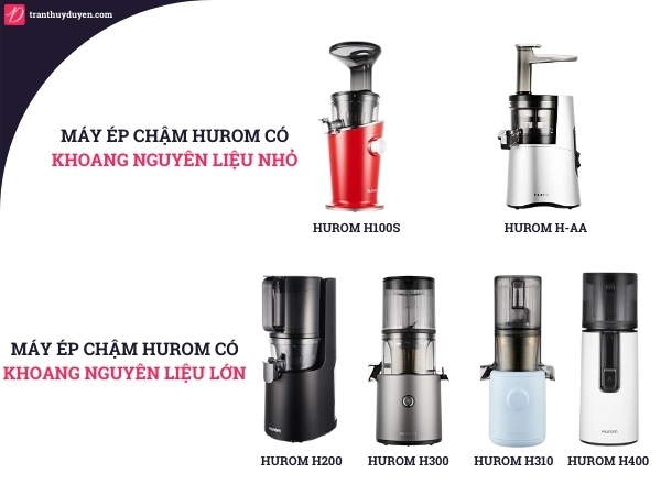 Phân loại máy ép chậm Hurom 