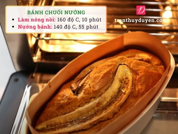 Nướng bánh chuối bằng nồi chiên không khí
