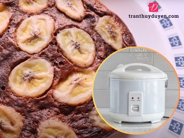 Bánh chuối yến mạch làm bằng nồi cơm điện, không dùng lò nướng