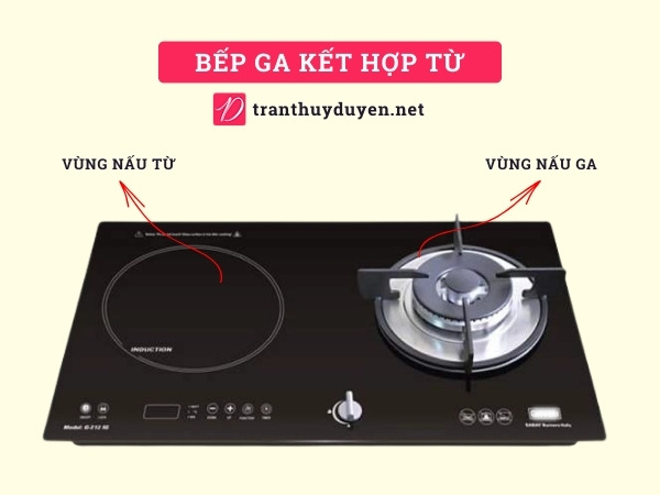 Bếp gas kết hợp từ