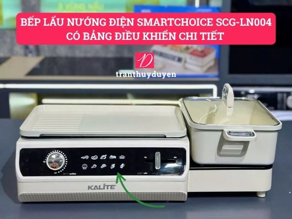 Bếp lẩu nướng Kalite KLG555 có bảng điều khiển chi tiết