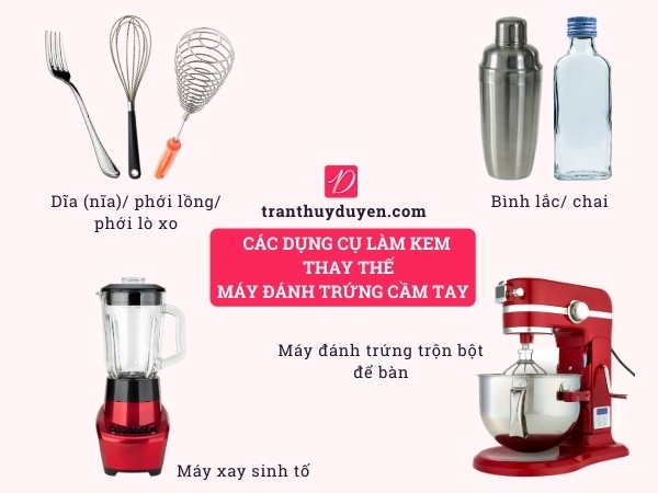 Các dụng cụ làm kem khác
