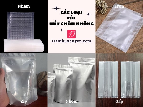 Các loại túi hút chân không