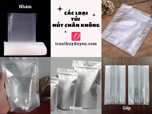 Các loại túi hút chân không