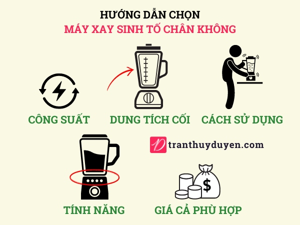 Hướng dẫn chọn máy xay sinh tố chân không