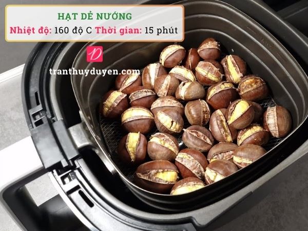 Nướng hạt dẻ trong nồi chiên không khí