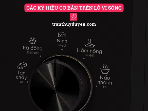 Các ký hiệu trên lò vi sóng