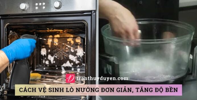 Làm sạch lò nướng thùng và thủy tinh