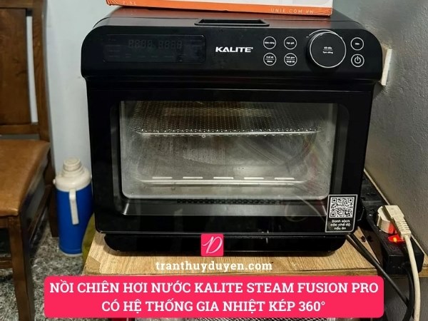 Nồi chiên hơi nước Kalite Steam Fusion Pro có hệ thống gia nhiệt kép
