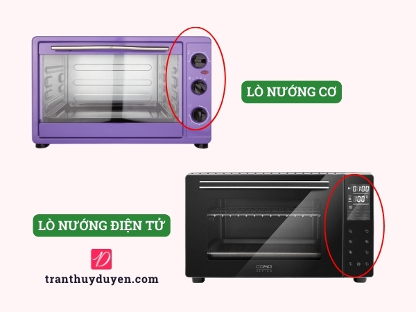 Lò nướng cơ và lò nướng điện tử
