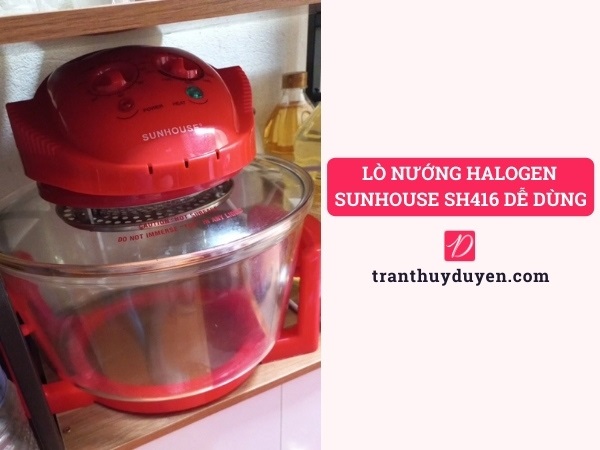 Lò nướng halogen Sunhouse SH416 dễ dùng