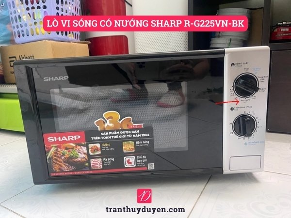 Lò vi sóng có nướng Sharp R-G225VN-BK