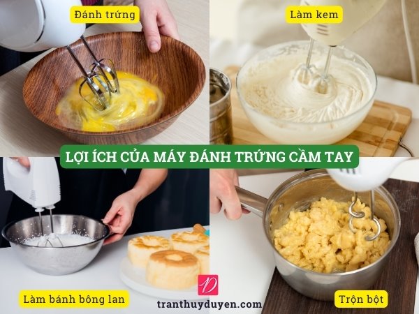 Lợi ích của máy đánh trứng cầm tay