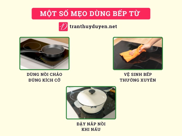 Một số mẹo dùng bếp từ