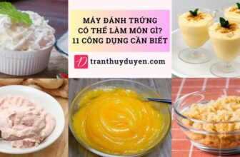 Một số món ăn làm bằng máy đánh kem