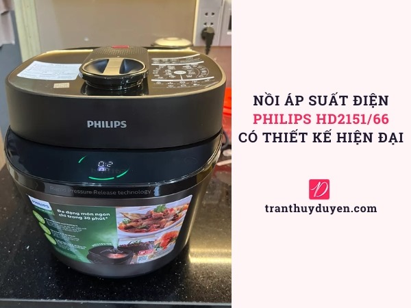 Nồi áp suất điện Philips HD2151/66 có thiết kế hiện đại