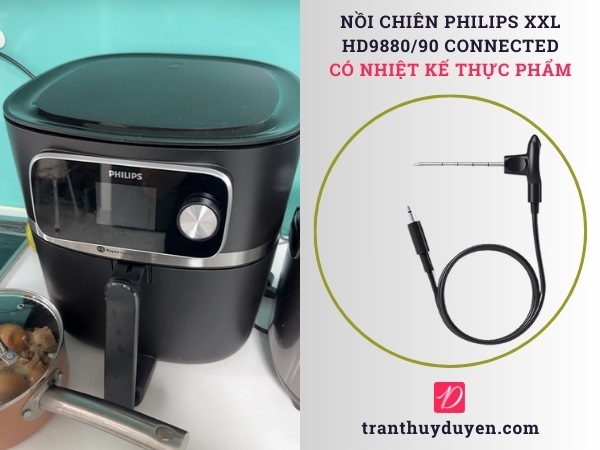 Philips XXL HD9880/90 Connected có nhiệt kế thực phẩm