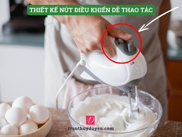 Thiết kế nút điều khiển dễ thao tác