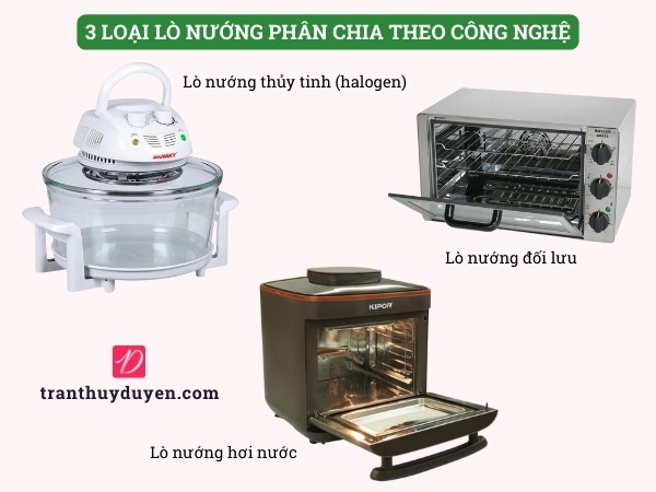 3 loại lò nướng phân chia theo công nghệ