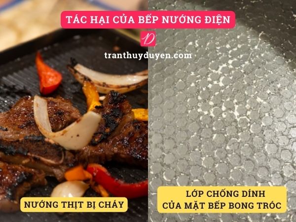 Tác hại của bếp nướng điện
