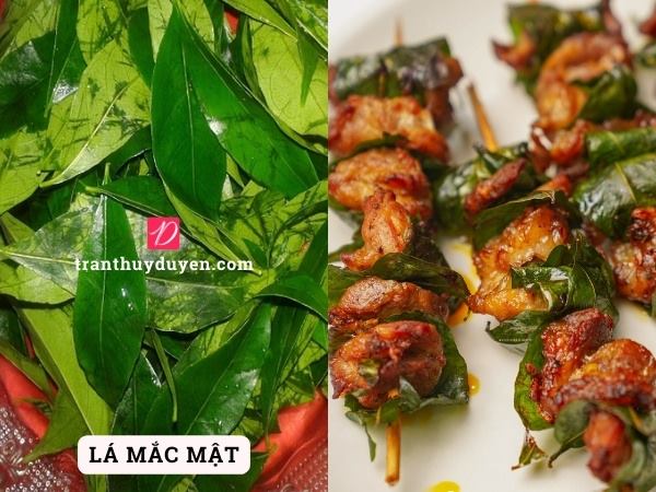 Thịt nướng lá mắc mật