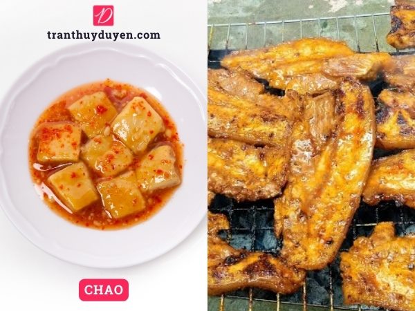 Chao và thịt nướng ướp chao