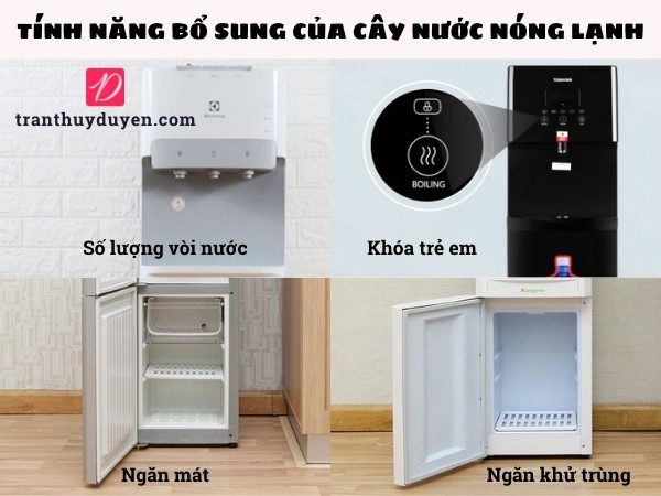 Một số tính năng khác của cây nước nóng lạnh