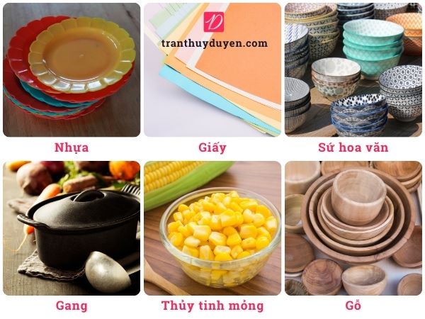 Các vật liệu không dùng trong nồi chiên không dầu